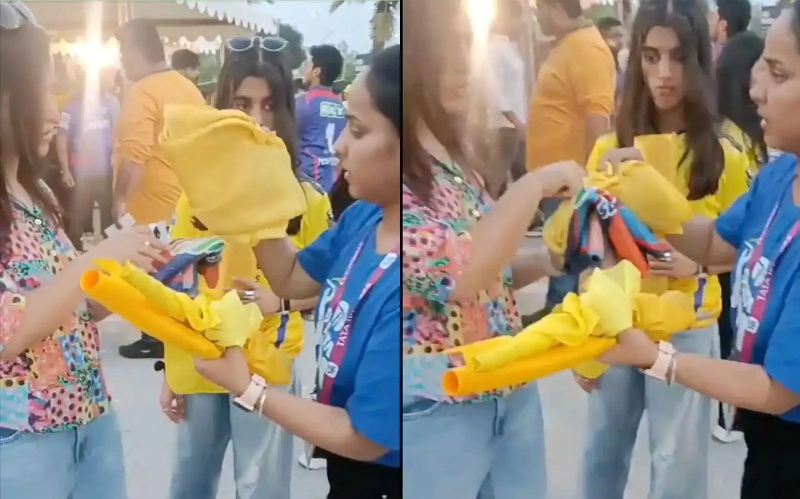 CSK fan denied flag